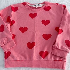 Elisabeth + Faith heart sweatshirt